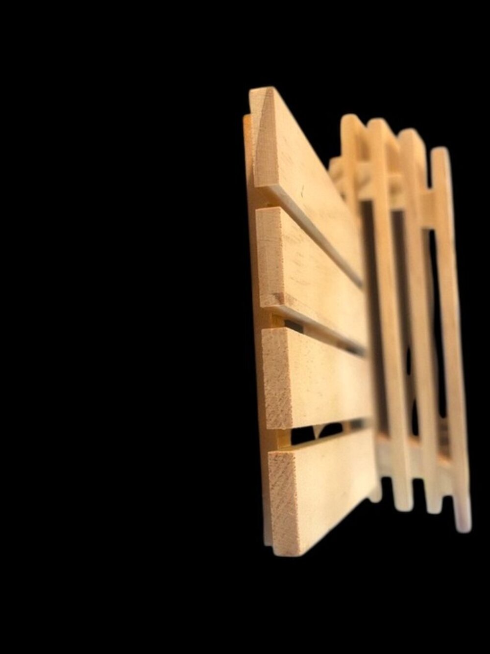 NWT-Set of 5 Mini Wooden Pallet Drink Coasters Rustic Desk Decor